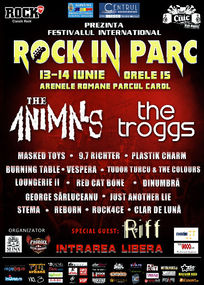 Programul festivalului Rock In Parc la Arenele Romane