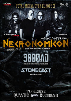 Concert Necronomicon / 3000 AD / Strident - Live in Quantic pe 17 aprilie