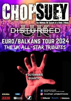 UK Tribute to System of A Down + Disturbed pe 9 Octombrie in Quantic