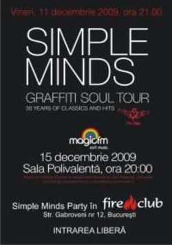 Vino sa petreci cu Simple Minds in Fire Club