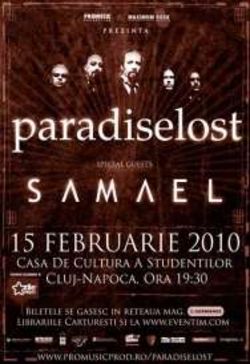 ANULAT - Paradise Lost la Cluj-Napoca pe 15 februarie 2010