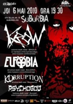 Concert Krow, Eufobia, Korruption si Psychogod in Suburbia