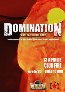 Concert Domination, formatia tribut Pantera, in Fire Club