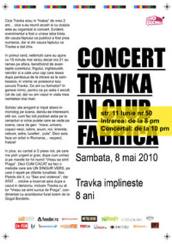 Travka in concert aniversar la Clubul Fabrica din Bucuresti