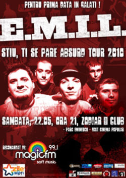 Concert E.M.I.L. in Club Zod!ar din Galati