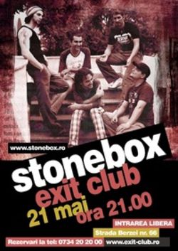 Concert Stonebox in Exit Club din Bucuresti