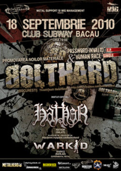 Concert Bolthard, Hathor si Warkid in Bacau