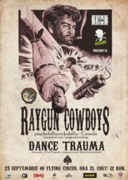 Concert Raygun Cowboys si Dance Trauma in Flying Circus Cluj