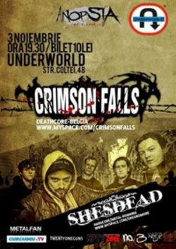 Concert Crimson Falls in Underworld Bucuresti
