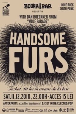 Concert Handsome Furs in Booha Bar din Cluj