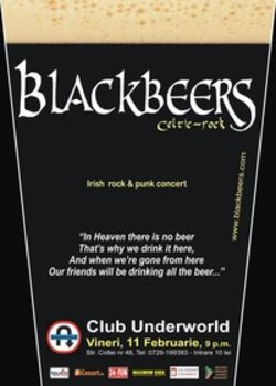 Concert Blackbeers in club Underworld Bucuresti