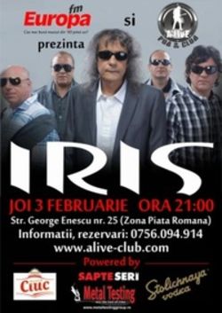 Concert Iris in Alive Club Bucuresti