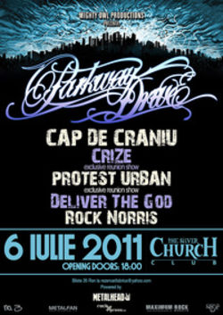 Concert Parkway Drive in iulie la Bucuresti