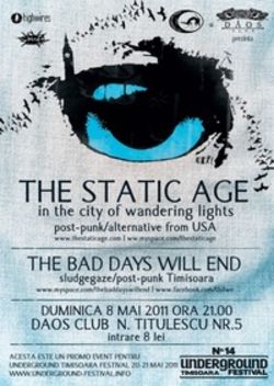 Concert The Static Age in club Daos din Timisoara