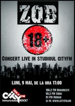 Concert Z.O.B. in studiourile CityFM
