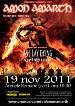 Concert Amon Amarth si As I Lay Dying la Bucuresti