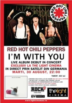 Concert Red Hot Chili Peppers transmis live la The Light Cinema