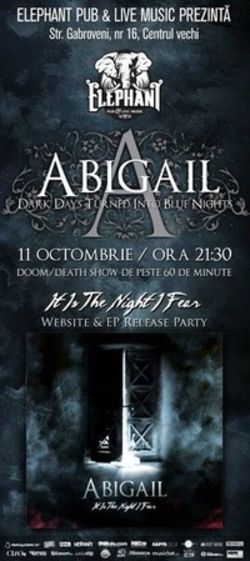 Concert de lansare a noului EP Abigail in Bucuresti