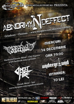 Concert Abnormyndeffect, 13Rituals si Open Fire in Iasi