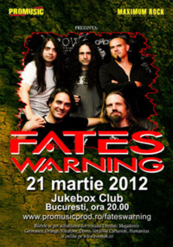 Concert Fates Warning in Jukebox Venue din Bucuresti!