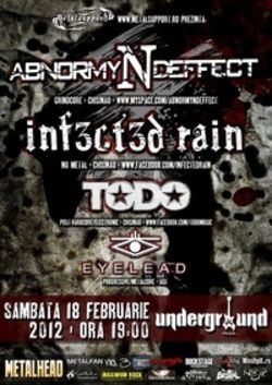 Concert Abnormyndeffect si Infected Rain la Iasi