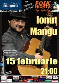 Concert Ionut Mangu in Sinner's Club Bucuresti