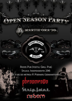 Chopper Academy Open Season Party - concerte Phenomenon, Strip Joint si Reborn