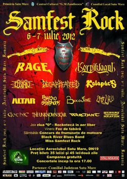 Samfest Rock la Satu Mare: Concerte Rage, Korpiklaani, Decapitated