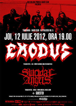 Concert Exodus si Suicidal Angels in Timisoara