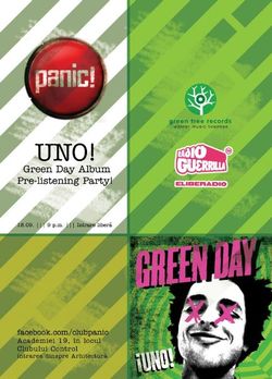 Pre-listening Green Day Party pentru albumul 'Uno!' in club Panic Bucuresti