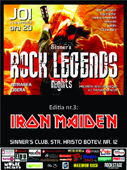 Rock Nights Legends: Iron Maiden - Sinner's Club
