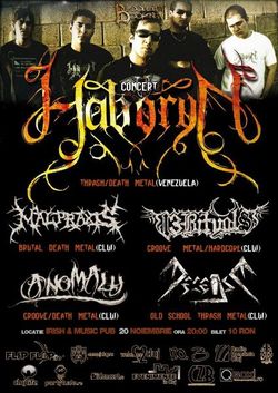 Concert Haboryn, Malpraxis, 13Rituals, Decease, Anomaly