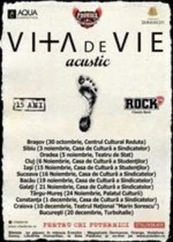 ANULAT - Vita de Vie: Concert acustic in Constanta, la Casa de Cultura a Sindicatelor