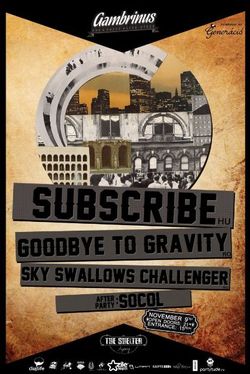 Subscribe, Goodbye To Gravity: Concert in Cluj-Napoca in Gambrinus Pub