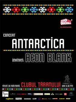 Concert Antarctica si Aeon Blank pe 30 noiembrie la Bucuresti