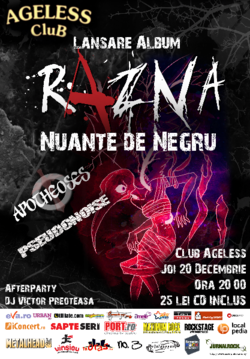 Concert de lansare Razna - Nuante de Negru la Bucuresti