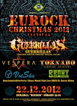 Festival Eurock Christmas 2012, la Targu Mures pe 22 decembrie