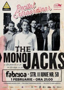 The Mono Jacks: concert in Bucuresti in club Fabrica