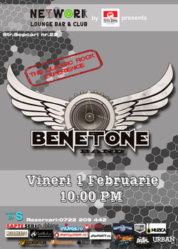 Benetone: Concert in Networks Lounge Bar & Club Bucuresti