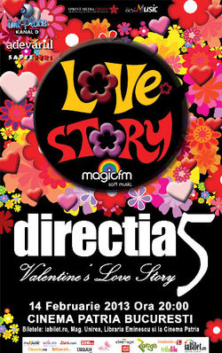 Directia 5: Valentine's Love Story la Cinema Patria Bucuresti