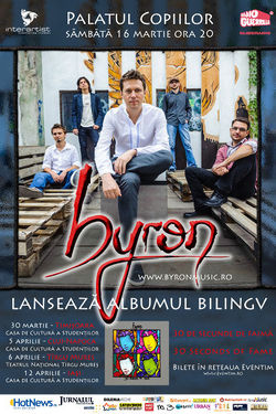 Concert de lansare album Byron la Timisoara