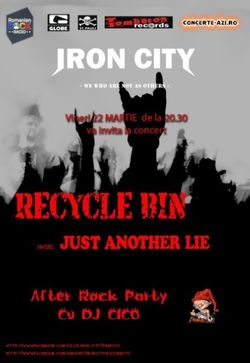 Concert Recycle Bin si Just Another Lie in Iron City