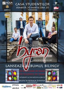 Concert de lansare Byron la Casa Studentilor din Timisoara
