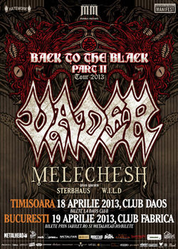 Concert Vader si Melechesh in aprilie la Timisoara