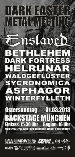 Dark Easter Metal Meeting in Backstage, Munchen