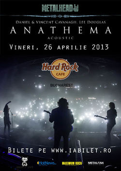Concert ANATHEMA acustic in aprilie la Bucuresti