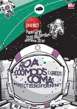 Concert Coma si 1000mods pe 19 aprilie la Bucuresti