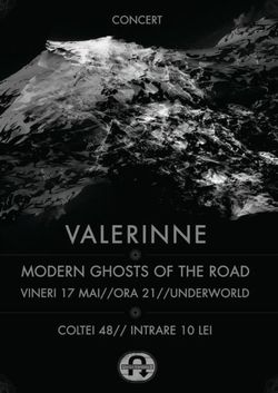 Concert Valerinne si Modern Ghosts Of The Road in Underworld pe 17 mai