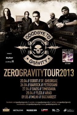 Goodbye To Gravity: Concert la Bucuresti pe 9 mai