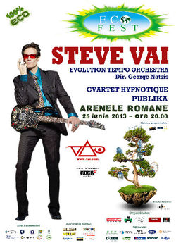 Concert Steve Vai la Arenele Romane pe 25 iunie